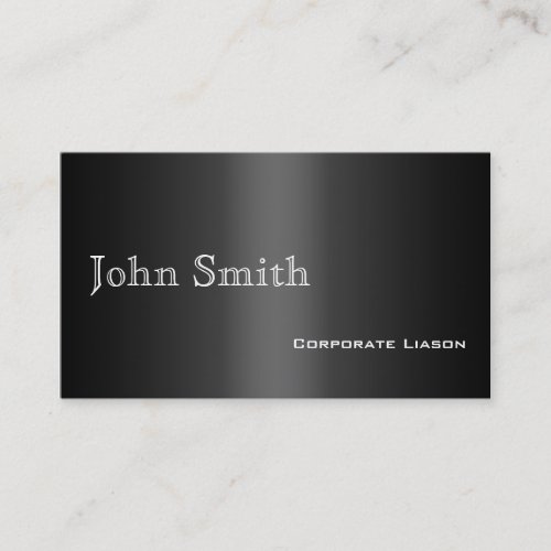 Plain Shades of Grey Professional Business Cards
