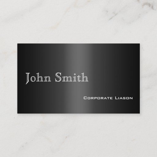 Customizable Plain Shades of Grey Professional Business Cards