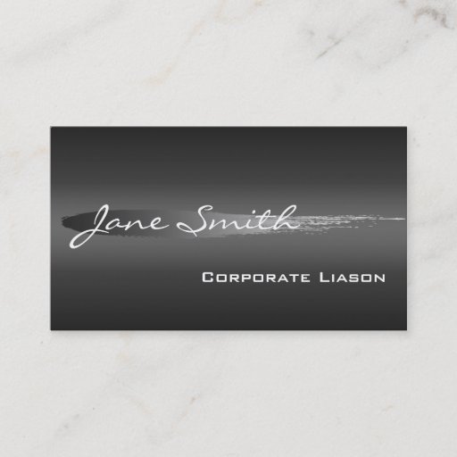 Customizable Plain Shades of Grey Professional Business Cards