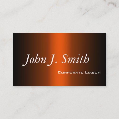 Plain Shades of Orange Professional Business Cards