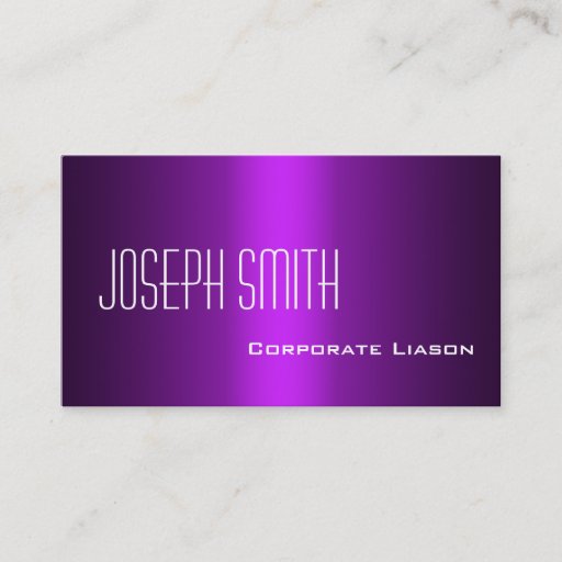 Customizable Plain Shades of Purple Professional Business Cards