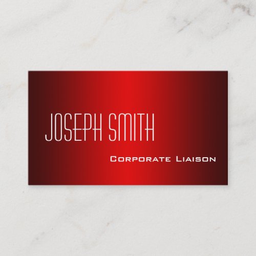 Plain Shades of Red Professional Business Cards