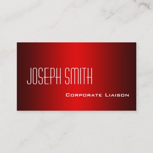 Customizable Plain Shades of Red Professional Business Cards