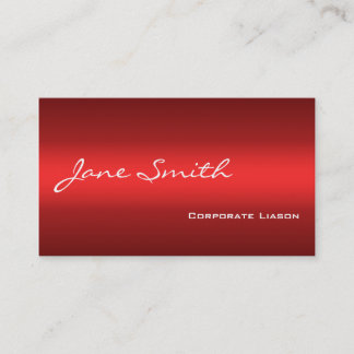 Plain Shades of Red Professional Business Cards