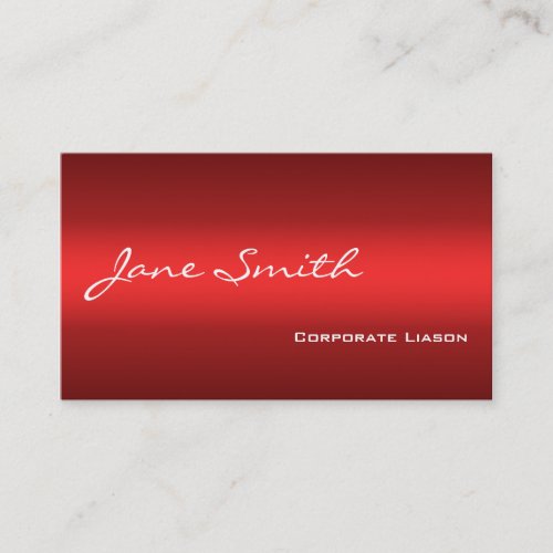 Plain Shades of Red Professional Business Cards