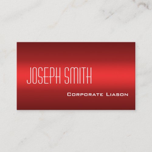 Plain Shades of Red Professional Business Cards