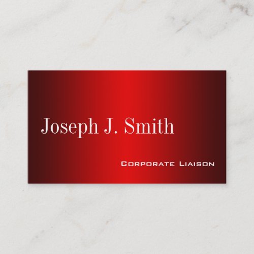 Plain Shades of Red Professional Business Cards