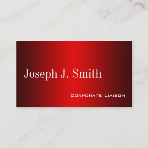 Customizable Plain Shades of Red Professional Business Cards