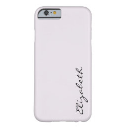 Plain Silver Background Barely There iPhone 6 Case