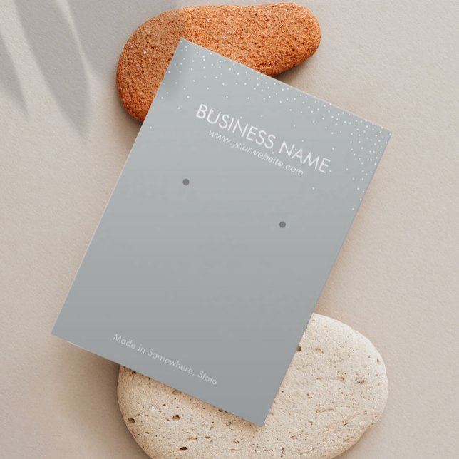 Plain Silver Confetti Jewelry Earring Display (Creator Uploaded)