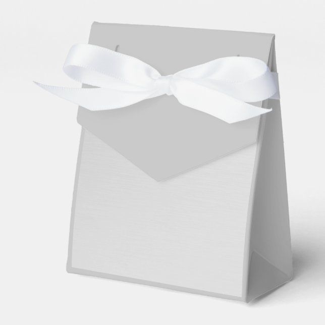 Plain Silver  Favor Boxes (Front Side)