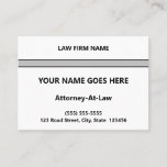 [ Thumbnail: Plain, Simple, and Minimal Lawyer Business Card ]
