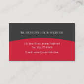 Plain & Simple Business Card (Back)