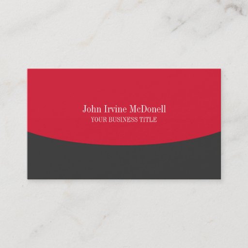 Customizable Plain &amp; Simple Business Card