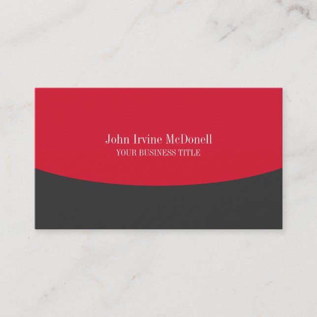 Plain & Simple Business Card (Front)