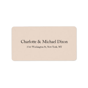 Plain Simple Classical Stylish Elegant Family Label