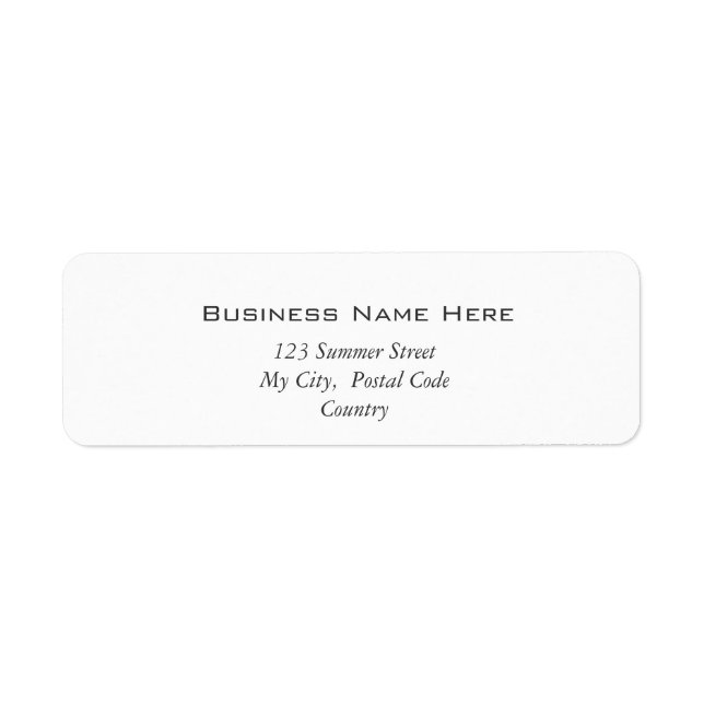 Plain, simple create your own, add your text label (Front)