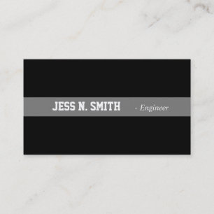 Plain,simple,elegant black business card. card