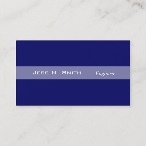 Customizable Plain,simple,elegant blue business card.