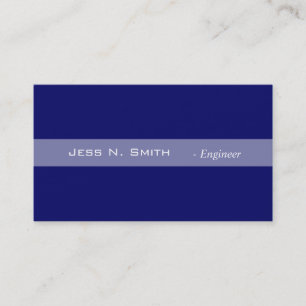 Plain,simple,elegant blue business card. card