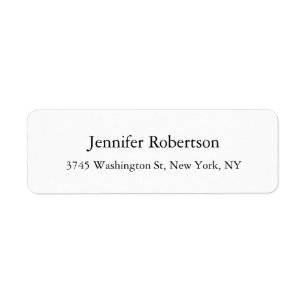 Plain Simple Elegant Classical Minimalist Label