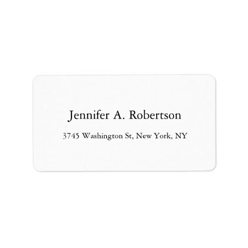 Plain Simple Elegant Classical Minimalist Label