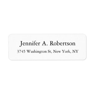 Plain Simple Elegant Classical Minimalist Label