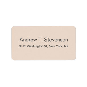 Plain Simple Elegant Modern Minimalist Label