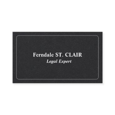 Plain & Simple Legal Professional Business Card Plain & Simple Legal Professional Business Card