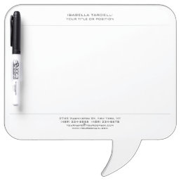 Plain Simple Minimalist Modern Professional Dry Erase Board