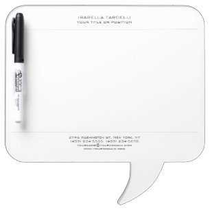 Plain Simple Minimalist Modern Professional Dry Erase Board