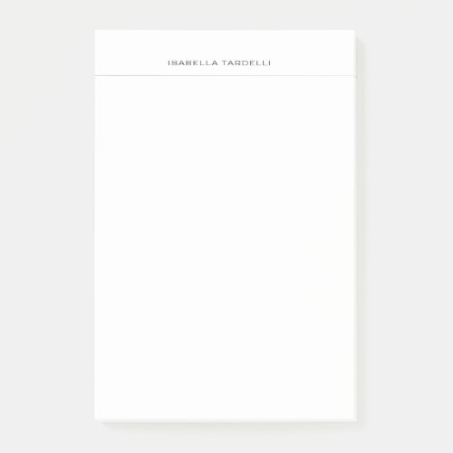 Plain Simple Minimalist Modern Professional Post_it Notes