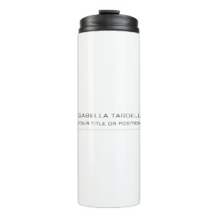Plain Simple Minimalist Modern Professional Thermal Tumbler