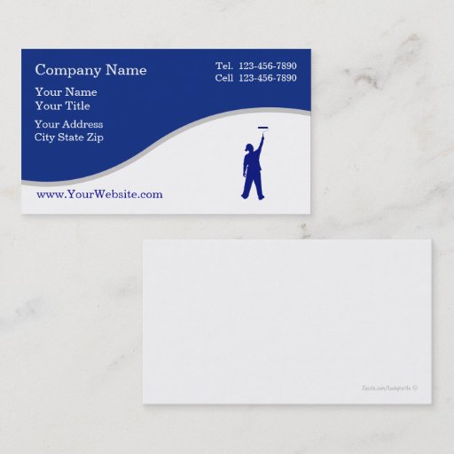 Customizable Plain Simple Painter Business Cards