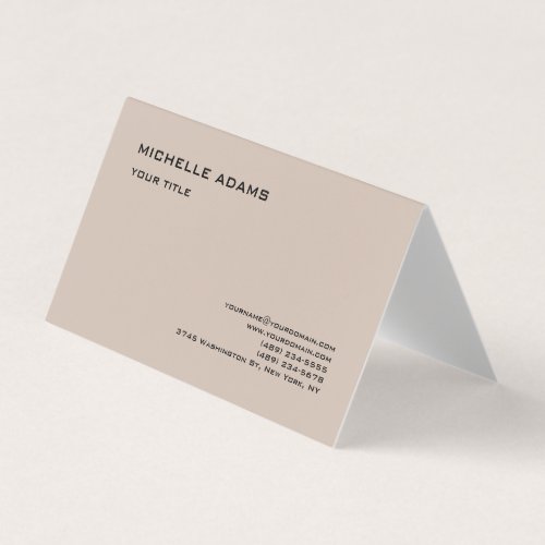 Plain Simple Professional Modern Business Card