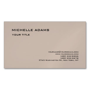 Plain Simple Professional Modern Business Card Magnet
