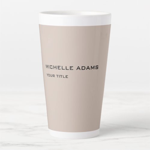 Plain Simple Professional Modern Latte Mug