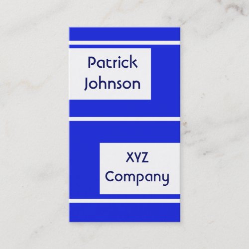 plain simple royal blue business card templates