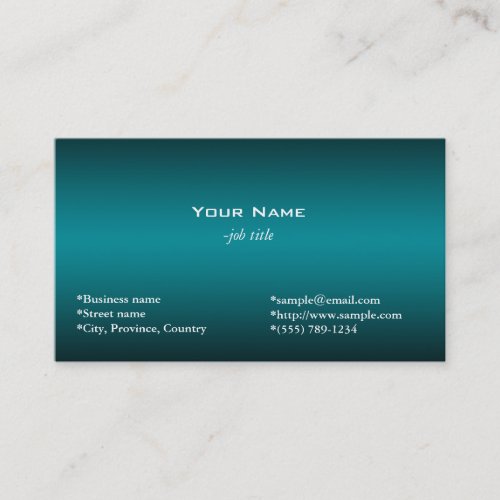 plain, simple, shining dark blue business card template