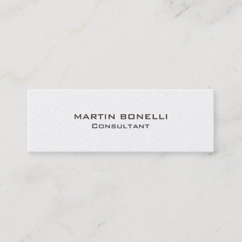 Plain Skinny Rounded Corner Business Card