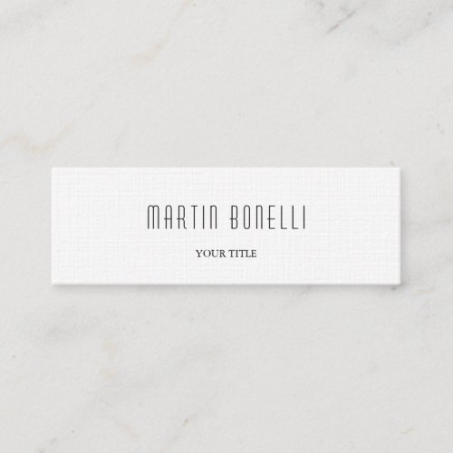 Plain Slim Professional Business Card