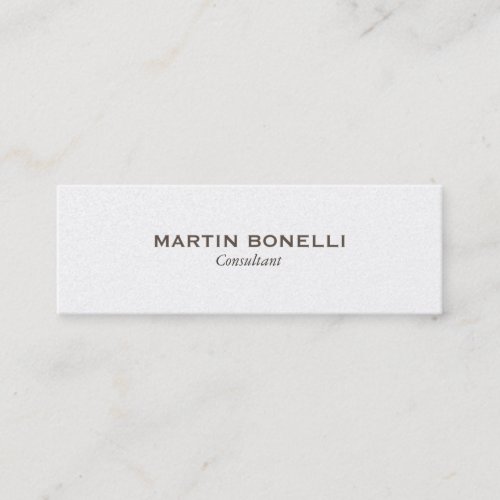 Plain Slim Professional Trendy Business Card