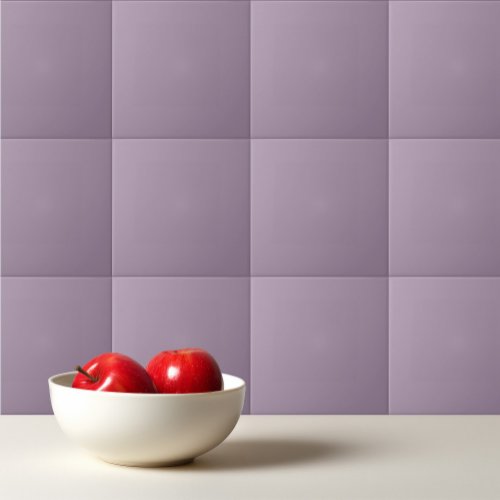 Plain solid color purple dusty lavender ceramic tile