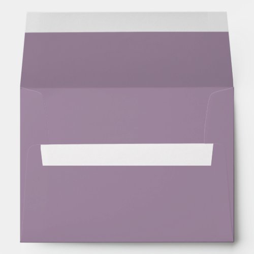 Plain solid color purple dusty lavender envelope