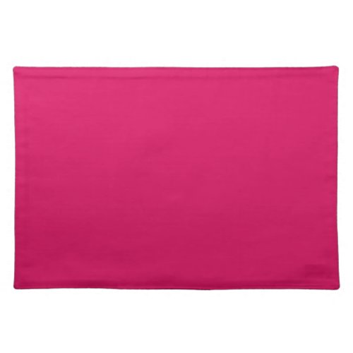 Plain solid color ruby red dark pink cloth placemat
