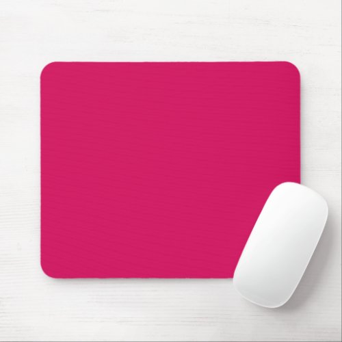 Plain solid color ruby red dark pink mouse pad