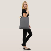 Plain Solid Colored Gray Tote Bag