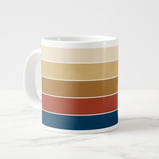 Plain Solid Colored Striped Warm Autumn Colors