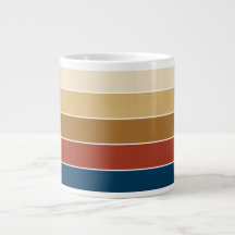 Plain Solid Colored Striped Warm Autumn Colors