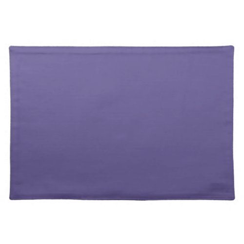 Plain solid dark amethyst smoke purple cloth placemat